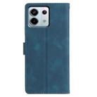 For Redmi Note 13 Pro 5G Triangles Embossed Leather Phone Case(Blue) - 3