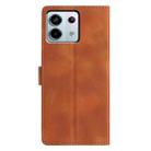For Redmi Note 13 Pro 5G Triangles Embossed Leather Phone Case(Brown) - 3