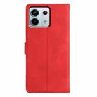 For Redmi Note 13 Pro 5G Triangles Embossed Leather Phone Case(Red) - 3