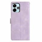For Redmi 13 4G Triangles Embossed Leather Phone Case(Purple) - 3