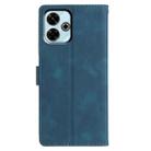 For Redmi 13 4G Triangles Embossed Leather Phone Case(Blue) - 3