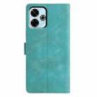 For Redmi 13 4G Triangles Embossed Leather Phone Case(Green) - 3