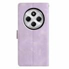 For Redmi 14C 4G / A3 Pro 4G Triangles Embossed Leather Phone Case(Purple) - 3