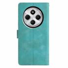 For Redmi 14C 4G / A3 Pro 4G Triangles Embossed Leather Phone Case(Green) - 3