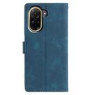 For Redmi A5 4G 171.7mm Triangles Embossed Leather Phone Case(Blue) - 3