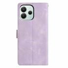 For Redmi Note 14 5G Triangles Embossed Leather Phone Case(Purple) - 3