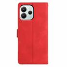 For Redmi Note 14 5G Triangles Embossed Leather Phone Case(Red) - 3