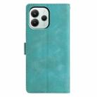 For Redmi Note 14 5G Triangles Embossed Leather Phone Case(Green) - 3