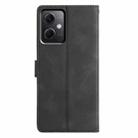 For Redmi Note 12 5G Triangles Embossed Leather Phone Case(Black) - 3
