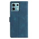 For Redmi Note 13 5G Triangles Embossed Leather Phone Case(Blue) - 3