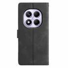 For Redmi Note 14 Pro 5G Triangles Embossed Leather Phone Case(Black) - 3