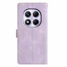 For Redmi Note 14 Pro 4G Triangles Embossed Leather Phone Case(Purple) - 3