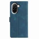 For Redmi A5 4G 173.3mm Triangles Embossed Leather Phone Case(Blue) - 3