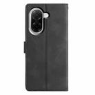 For Redmi A5 4G 173.3mm Triangles Embossed Leather Phone Case(Black) - 3