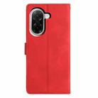 For Redmi A5 4G 173.3mm Triangles Embossed Leather Phone Case(Red) - 3