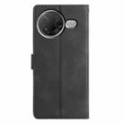 For Redmi K80 / K80 Pro Triangles Embossed Leather Phone Case(Black) - 3