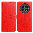For OnePlus 13 Daisy Embossed Leather Phone Case(Red) - 1