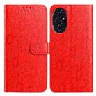 For Honor 200 Daisy Embossed Leather Phone Case(Red) - 1