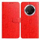 For Honor X9c Daisy Embossed Leather Phone Case(Red) - 1