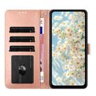 For Google Pixel 9a Daisy Embossed Leather Phone Case(Rose Gold) - 3