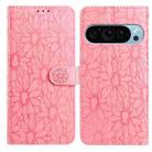 For Google Pixel 10 Pro Daisy Embossed Leather Phone Case(Pink) - 1