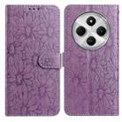 For Redmi 14C Daisy Embossed Leather Phone Case(Light Purple) - 1