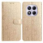 For Redmi Note 14 Pro 5G Daisy Embossed Leather Phone Case(Gold) - 1