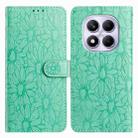 For Redmi Note 14 Pro 5G Daisy Embossed Leather Phone Case(Green) - 1