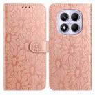 For Redmi Note 14 Pro 5G Daisy Embossed Leather Phone Case(Rose Gold) - 1