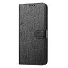 For iPhone 11 Pro Daisy Embossed Leather Phone Case(Black) - 2