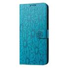 For iPhone SE 2022 / SE 2020 / 8 / 7 Daisy Embossed Leather Phone Case(Blue) - 2