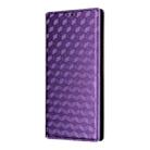 For Huawei Enjoy 80 4G Cubic Grid Texture Flip Leather Phone Case(Purple) - 2