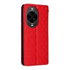 For Huawei nova 14 5G Cubic Grid Texture Flip Leather Phone Case(Red) - 3
