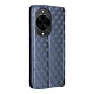 For Huawei nova 14 5G Cubic Grid Texture Flip Leather Phone Case(Blue) - 3