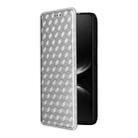 For Huawei nova 14 Ultra 5G Cubic Grid Texture Flip Leather Phone Case(Silver) - 2