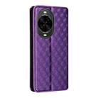 For Huawei nova 14 Ultra 5G Cubic Grid Texture Flip Leather Phone Case(Purple) - 3