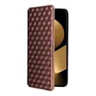 For Huawei Pura 80 Ultra 5G Cubic Grid Texture Flip Leather Phone Case(Brown) - 2