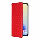 For Huawei Pura 80 5G Cubic Grid Texture Flip Leather Phone Case(Red) - 2
