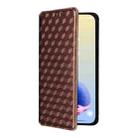 For Huawei Pura 80 5G Cubic Grid Texture Flip Leather Phone Case(Brown) - 2