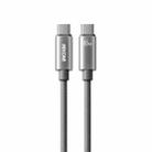 WK WDC-64 PD65W Type-C to Type-C Fast Charging Data Cable, Length: 1.2m(Grey) - 1