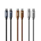 WK WDC-64 PD65W Type-C to Type-C Fast Charging Data Cable, Length: 1.2m(Grey) - 2