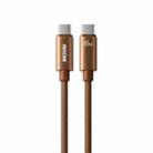 WK WDC-64 PD65W Type-C to Type-C Fast Charging Data Cable, Length: 1.2m(Brown) - 1