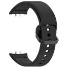 For Samsung Galaxy Fit 4 / 3 xDfind Solid Color Colorful Buckle Silicone Watch Band(Black) - 3