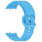For Samsung Galaxy Fit 4 / 3 xDfind Solid Color Colorful Buckle Silicone Watch Band(Sky Blue) - 3