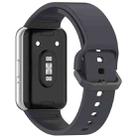 For Samsung Galaxy Fit 4 / 3 xDfind Solid Color Colorful Buckle Silicone Watch Band(Gray) - 2