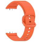 For Samsung Galaxy Fit 4 / 3 xDfind Solid Color Colorful Buckle Silicone Watch Band(Orange) - 3