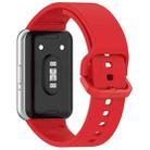 For Samsung Galaxy Fit 4 / 3 xDfind Solid Color Colorful Buckle Silicone Watch Band(Red) - 2