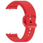 For Samsung Galaxy Fit 4 / 3 xDfind Solid Color Colorful Buckle Silicone Watch Band(Red) - 3