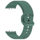 For Samsung Galaxy Fit3 SM-R390 xDfind Solid Color Colorful Buckle Silicone Watch Band(Army Green) - 3