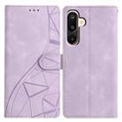 For Samsung Galaxy M16 5G Triangles Embossed Leather Phone Case(Purple) - 1